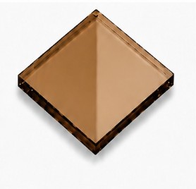 Mostră de sticlă fumurie bronze
